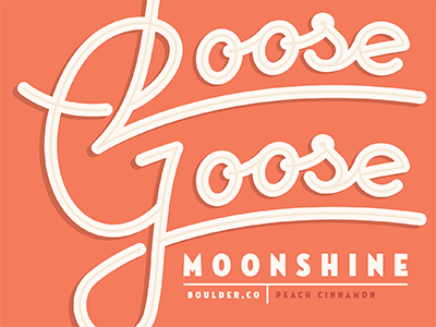 Loose Goose label moonshine packaging
