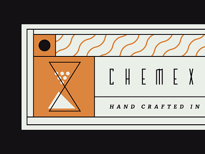 Chemex coffee illustration typography