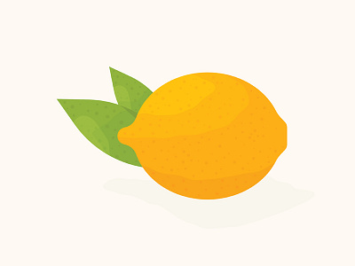 Lemon fruit illustration lemon