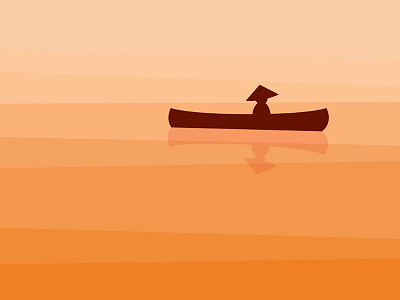 Canoe canoe illustration