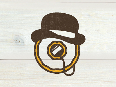 Bagel Gentleman bagel hat illustration