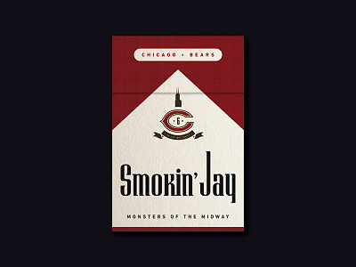 Smokin' Jay bears chicago cigarettes football