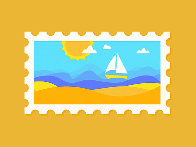 Stamp Pt.3 Summer beach stamps summer water