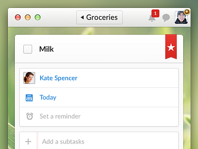 Wunderlist 3 - Detail View