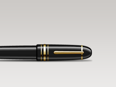 Fountain Pen final filler gold icon illustration pen
