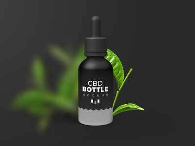 3D cbd bottle mockup 3d app bottle branding cbd design graphic design illustration logo mockup plastic psd typography vector