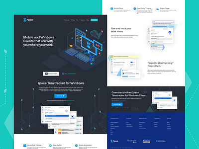 7pace Products Landing Page by Alex Lupse on Dribbble