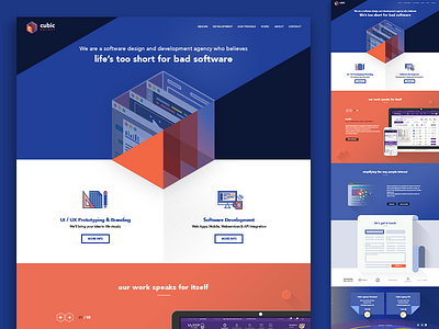 Cubic Agency Landing Page