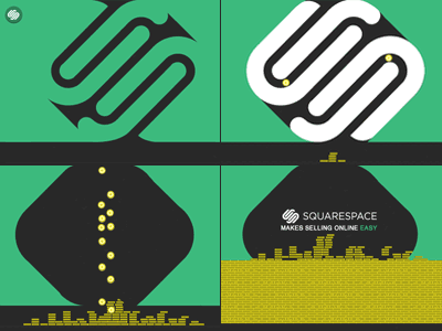 [GIF] Squarespace Makes Selling Easy commerce concept create design easy logo mark money rebound selling squarespace commerce submit symbol