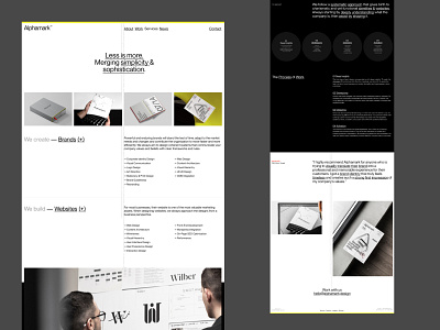 Alphamark™ — Services branding branding agency branding studio design design agency development graphic design ui ux web development