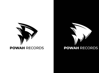 POWAH RECORDS branding design graphic design icon illustration logo