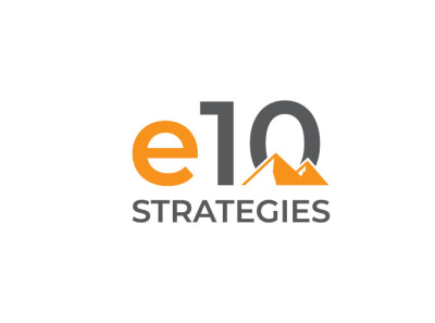 e10 STRATEGIES branding design graphic design icon illustration logo