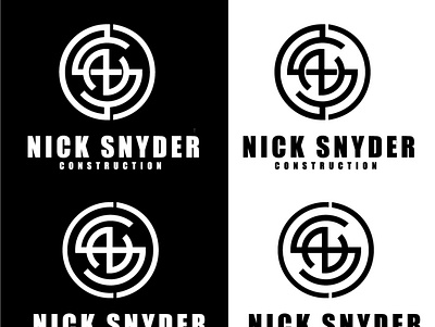 Nick Snyder Construction branding design graphic design illustration logo typography vector