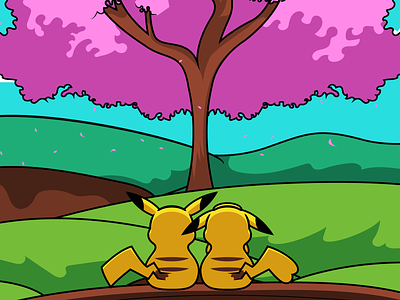 Pikachu Date 2d anime character design fan art illustration illustrator pikachu pokemon pokemon art vector