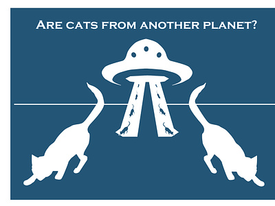 Are cats from another planet? app art branding design graphic design icon illustration illustrator logo logo design minimal typography ui ux vector