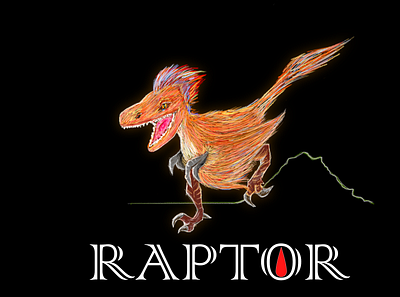 RAPTOR art branding design graphic design illustration logo