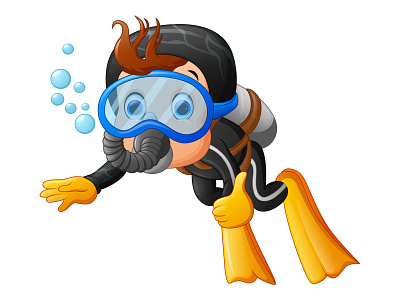 Hello diver design graphic design icon illustration vector