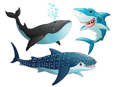 Sea monster fish design graphic design icon illustration vector