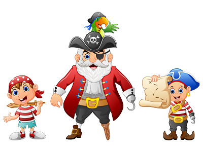Pirate family design graphic design icon illustration vector