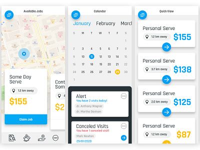 Some unfinished app design. app application design minimal modern type ui user experience user interface ux