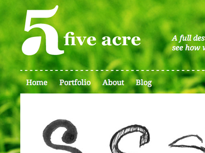 5a site green identity logo web design wordpress