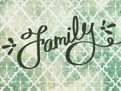 family family lettering