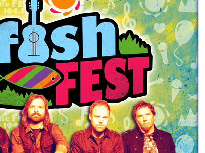 FF Poster balloon concert festival fish logo summer third day