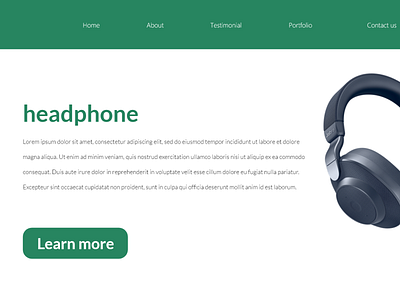 Website for Headphone app design illustration ui ux