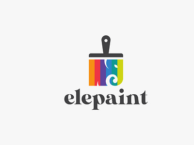 elephant + paint | logo design