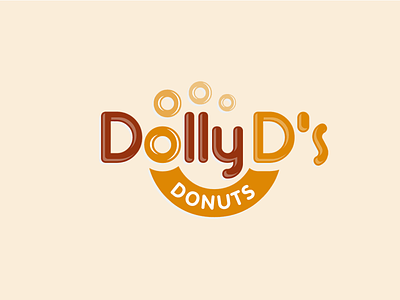 DollyD's Donuts Logo branding design graphic design illustration logo design
