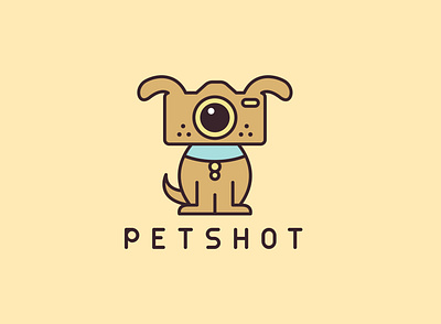 PETSHOT | Conceptual Logo Design creative design flat design graphic design logo design minimal design unique concept