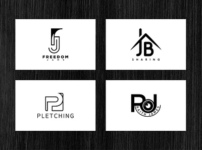 Monogram Logo Concepts branding flat design graphic design illustration logo design minimal design
