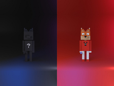 3D Pixel NFT Character Design
