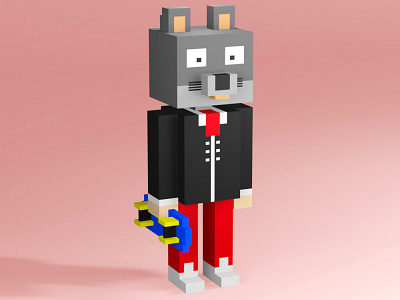 3D NFT Collection: Voxel Character #3 3d animation card collectibles nft nft designer nftart nftartist nftdesigner nfts