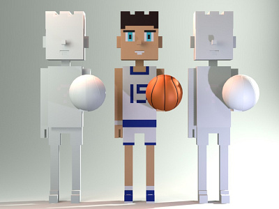3D NFT Collection Voxel Art (Basketball, Sport)