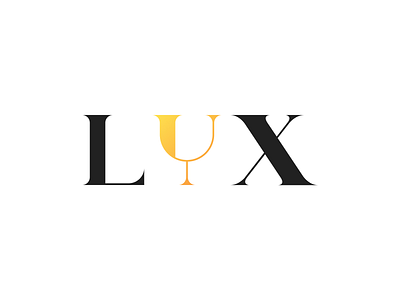 LUX Coctail Bar Logo Concept