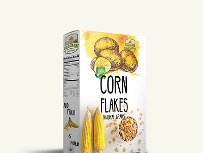 Cereal Box 3d branding graphic design ui