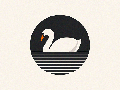 Swan art design ilustration mark swan symbol