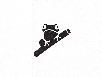 Tree Frog animal cute frog logo mark symbol