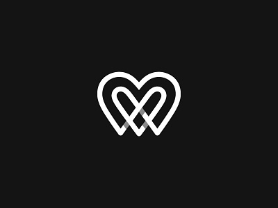 Heart + Tooth heart logo mark symbol tooth