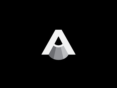 A For Art a art logo mark pencil symbol