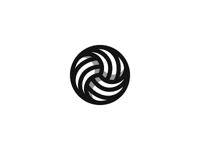 Ball ball line logo mark symbol