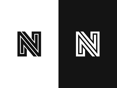 N line logo mark n symbol