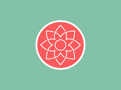 Flower flower logo mark symbol