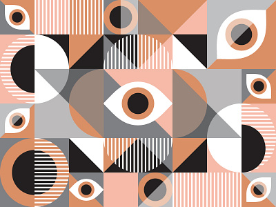 Eyes abstract branding eyes geometric illustration pattern