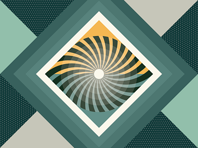 Eye & Sunrise abstract branding eye geometric illustration pattern sunrise