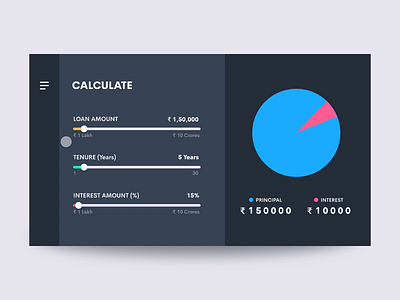 #004 Calculator adobe xd adobexd animation autoanimate calculator challenge dailyui dailyui 004 dailyuichallenge design effects emi interactions loans photoshop uidesign uiux user interface animation userinterface ux ui