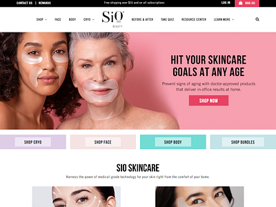 Shopify Beauty store website design and development