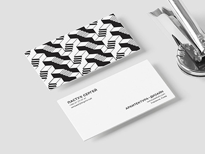Architect`s business cards branding business card graphic design monochrome pattern stairs