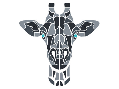 Giraffe - Geometric animals